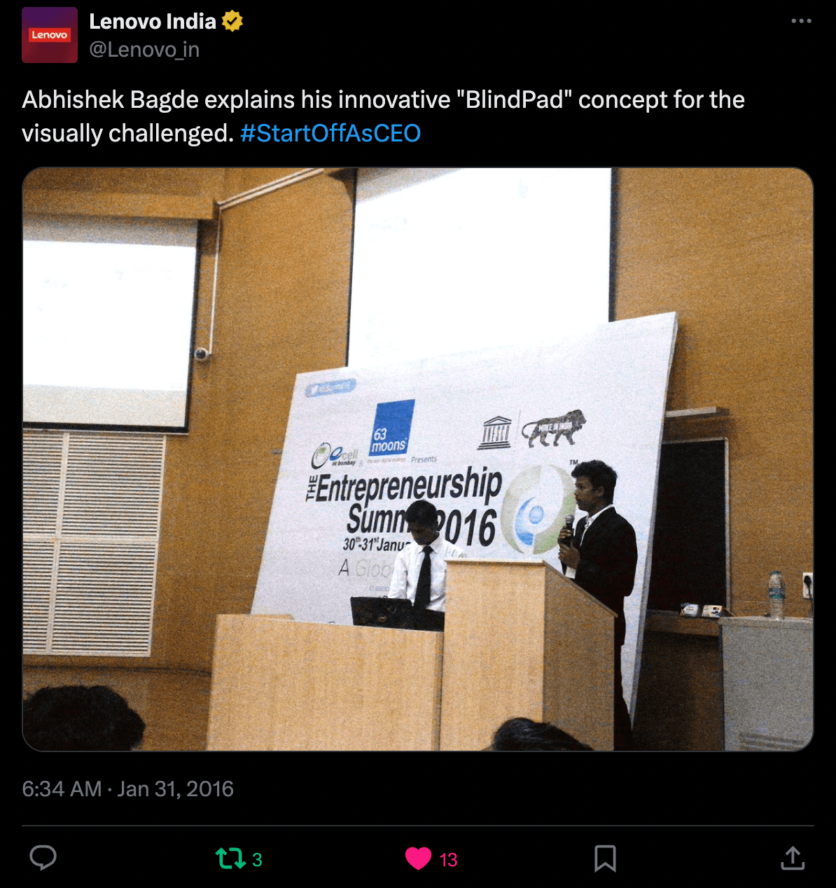 Lenovo Recognition - BlindPad Project